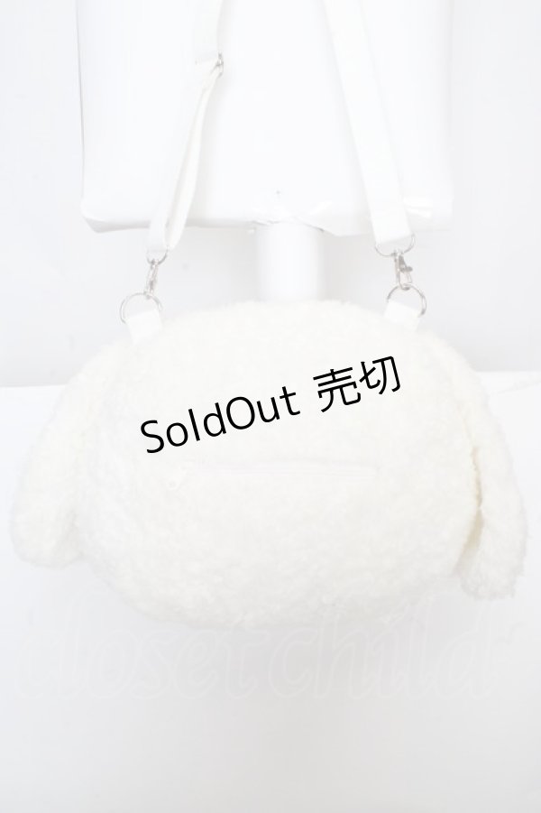 画像4: BABY,THE STARS SHINE BRIGHT / うさくみゃんのおかおBag  シロ×ピンク O-26-04-01-030-BA-BG-IG-OS (4)