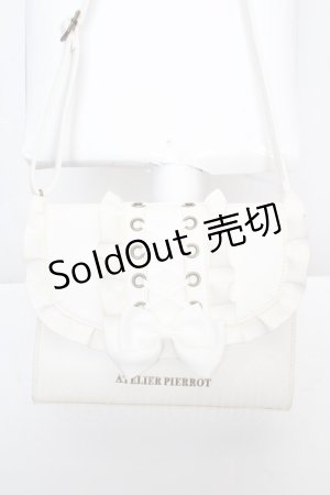 画像: ATELIER PIERROT / Enchanted Corset Bag  ホワイト O-26-04-01-033-EL-BG-IG-OS