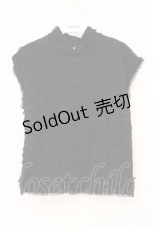 画像: KANEKO ISAO / レースティアードノースリーブトップス  クロ O-26-04-02-036-EL-TS-IG-OS