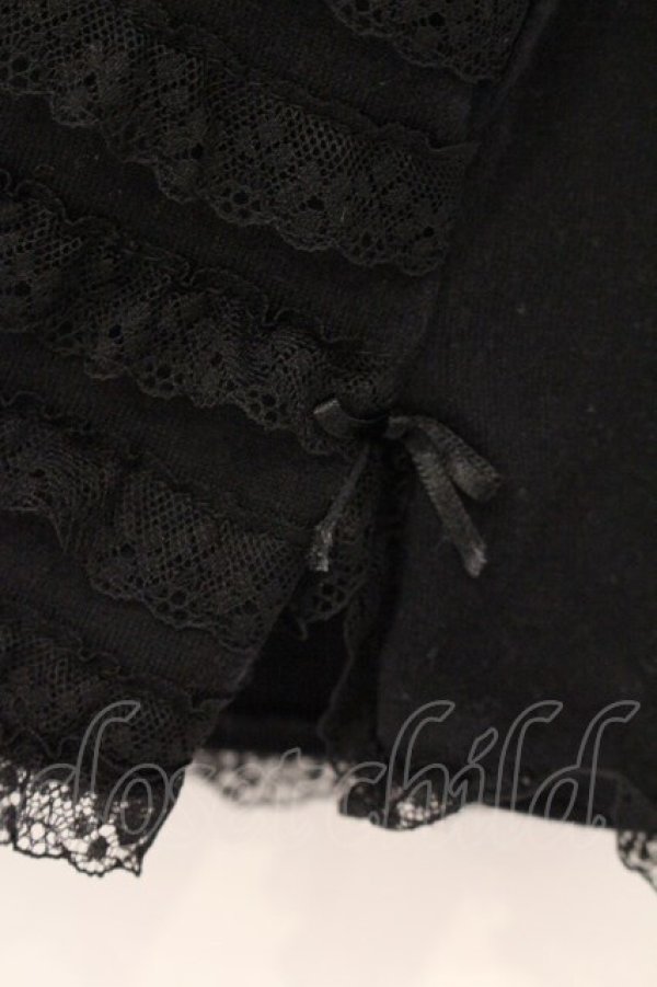 画像2: KANEKO ISAO / レースティアードノースリーブトップス  クロ O-26-04-02-036-EL-TS-IG-OS (2)