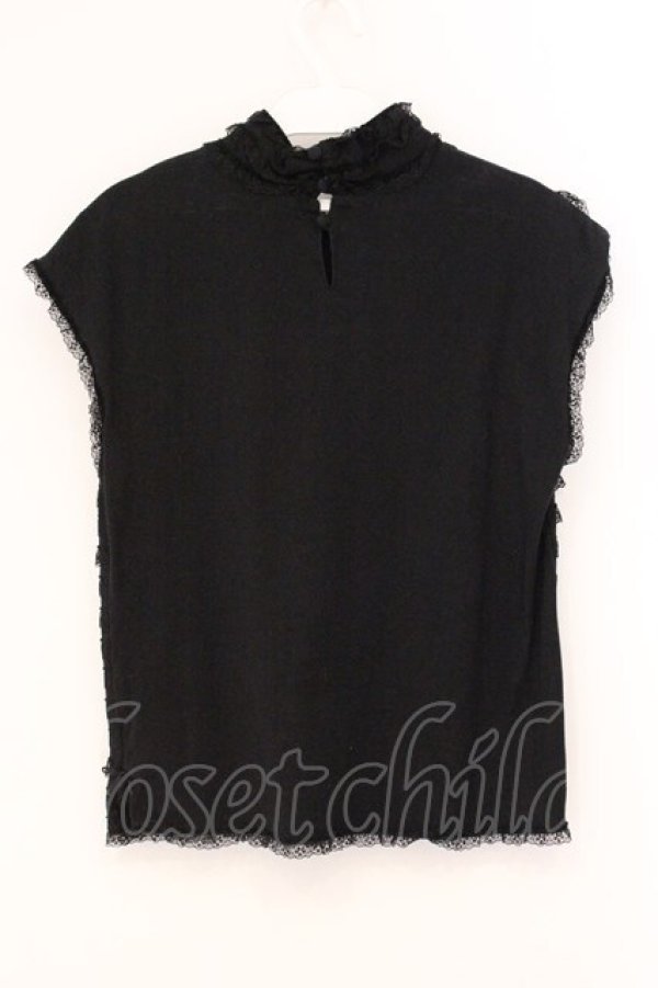 画像3: KANEKO ISAO / レースティアードノースリーブトップス  クロ O-26-04-02-036-EL-TS-IG-OS (3)