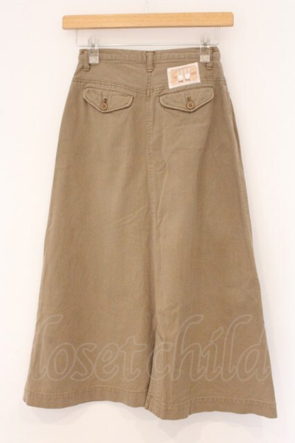 画像2: PINK HOUSE / うさぎワッペンデニムスカート  ベージュ O-26-04-02-037-LO-SK-IG-OS (2)