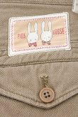 画像3: PINK HOUSE / うさぎワッペンデニムスカート  ベージュ O-26-04-02-037-LO-SK-IG-OS (3)