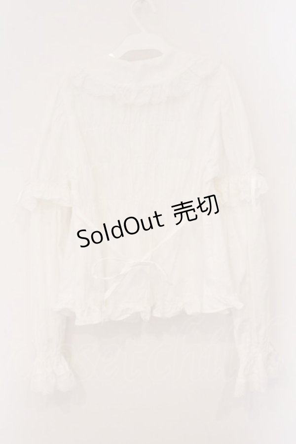 画像5: BABY,THE STARS SHINE BRIGHT / 袖取り外しベビードールブラウス  シロ O-26-04-02-040-BA-BL-IG-OS (5)