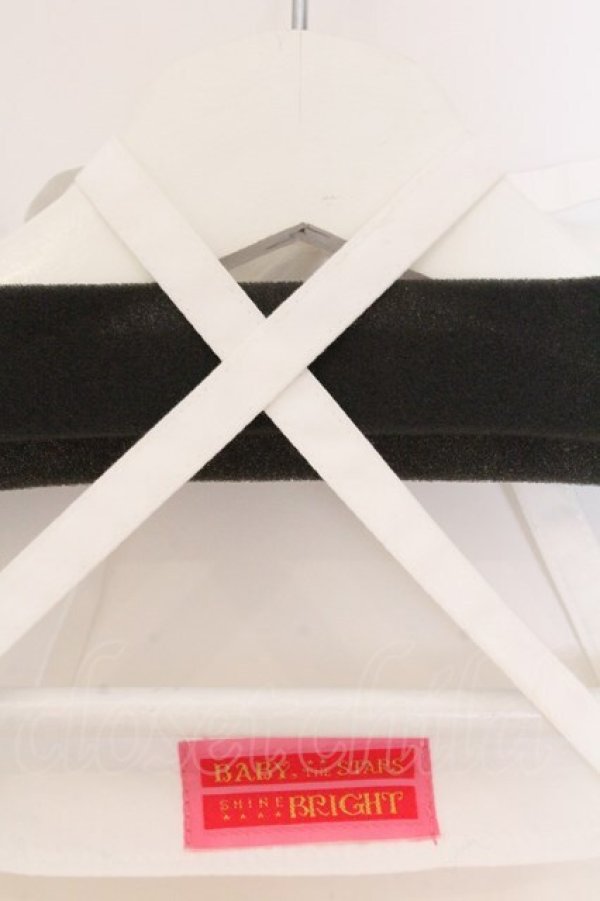 画像3: BABY,THE STARS SHINE BRIGHT / Cutie Whipped cream parfaitブラウス  シロ×えんじ O-26-04-02-041-BA-BL-IG-OS (3)