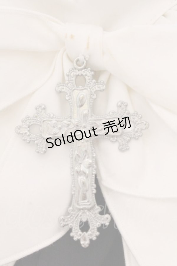 画像2: MARBLE / ボリュームタイ付きブラウス付き風ジャケット  ホワイト×ブラック O-26-04-02-042-GO-JA-IG-OS (2)