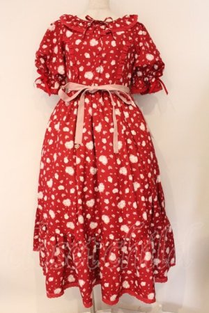 画像: Chalmiere / マロンクリーム/ワンピース M アカ O-26-04-02-043-0-OP-OW-OS