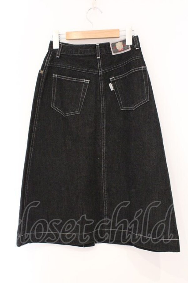 画像3: PINK HOUSE / ロゴPHプリントスカート  クロ O-26-04-02-004-LO-SK-OW-OS (3)