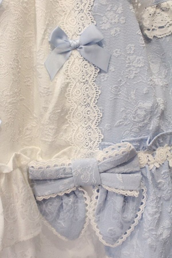 画像3: Chalmiere / ブリリアントローズジャンパースカート M サックス O-26-04-02-044-0-OP-OW-OS (3)