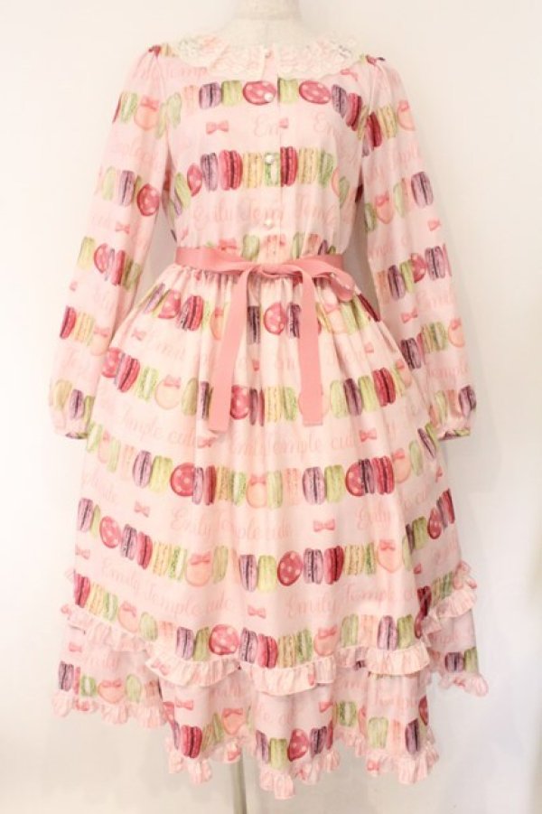画像1: Emily Temple cute / doux macaronロングワンピース  ピンク O-26-04-02-047-ET-OP-IG-OS (1)