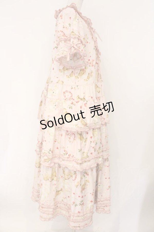 画像5: PINK HOUSE / テディローズプリントワンピース  ピンク O-26-04-02-048-LO-OP-OW-OS (5)