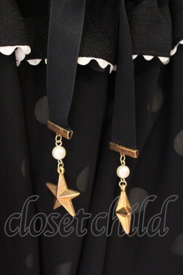 画像2: ALICE and the PIRATES / 空中散歩パンツ  クロ×シロクロドット O-26-04-02-050-PA-PA-OW-OS (2)