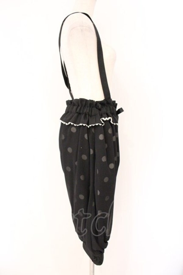 画像3: ALICE and the PIRATES / 空中散歩パンツ  クロ×シロクロドット O-26-04-02-050-PA-PA-OW-OS (3)
