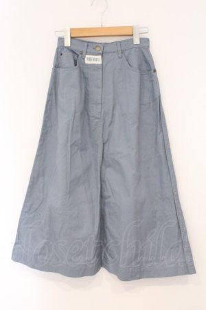 画像: PINK HOUSE / ロゴワッペンスカート  ブルー O-26-04-02-006-LO-SK-OW-OS