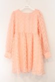 画像1: merry jenny / fluffyパフスリーブミニワンピース F ピンク（オレンジ寄り） O-26-04-02-051-LO-OP-OW-OS (1)