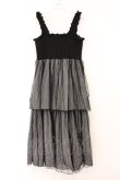 画像1: Candy Stripper / HOLIDAY TIERED ドレス 2 ブラック O-26-04-02-052-PU-OP-OW-OS (1)