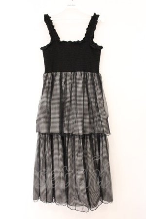 画像: Candy Stripper / HOLIDAY TIERED ドレス 2 ブラック O-26-04-02-052-PU-OP-OW-OS