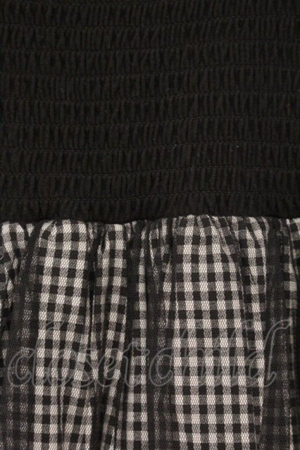 画像2: Candy Stripper / HOLIDAY TIERED ドレス 2 ブラック O-26-04-02-052-PU-OP-OW-OS (2)