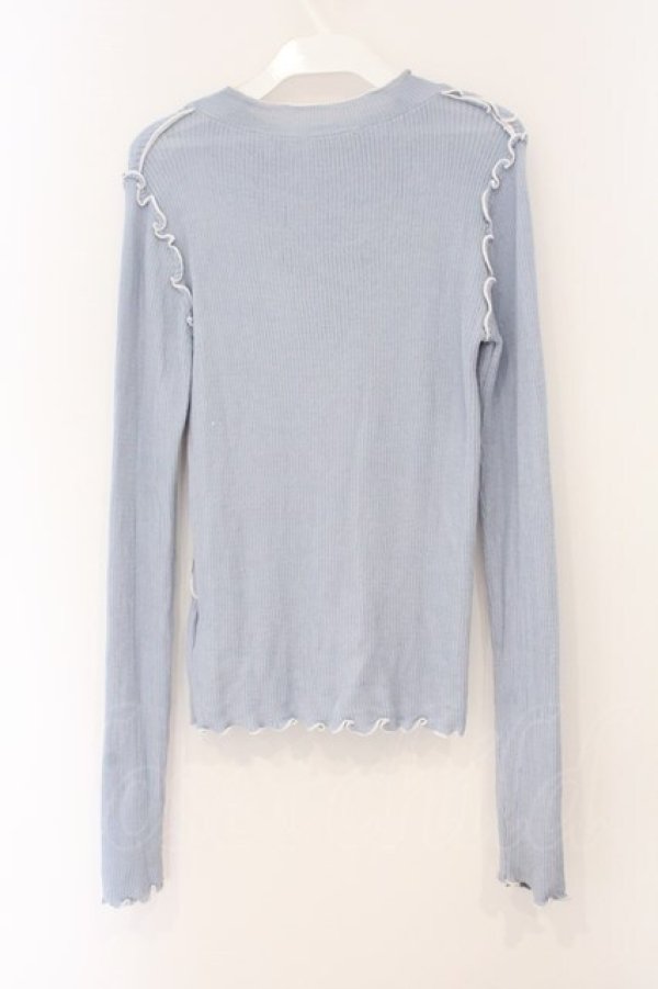 画像3: merry jenny / シアーメローニット F ブルー O-26-04-02-056-LO-TO-OW-OS (3)