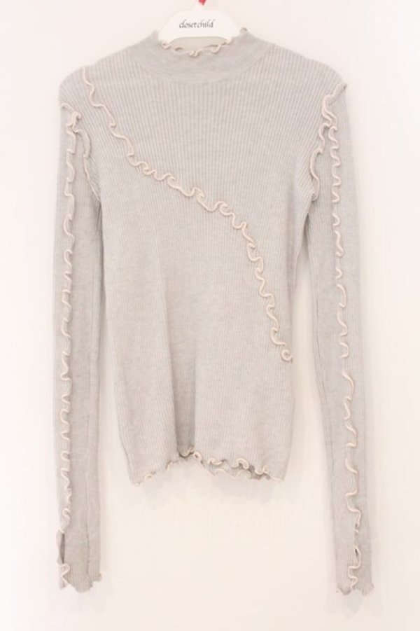 画像1: merry jenny / メロウリブニット F グレー O-26-04-02-057-LO-TO-OW-OS (1)