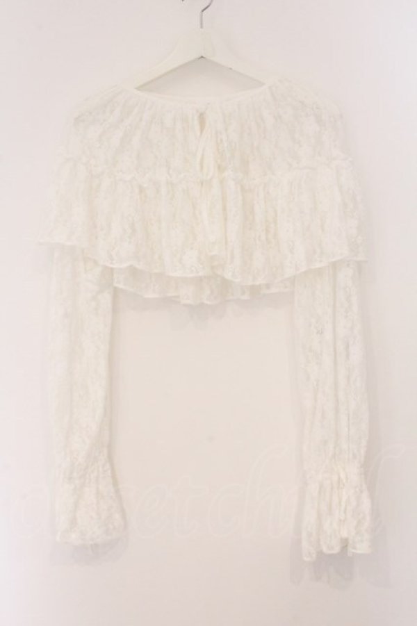 画像1: merry jenny / レースフレアボレロ F シロ O-26-04-02-058-LO-TO-OW-OS (1)