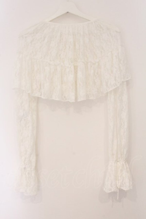 画像4: merry jenny / レースフレアボレロ F シロ O-26-04-02-058-LO-TO-OW-OS (4)