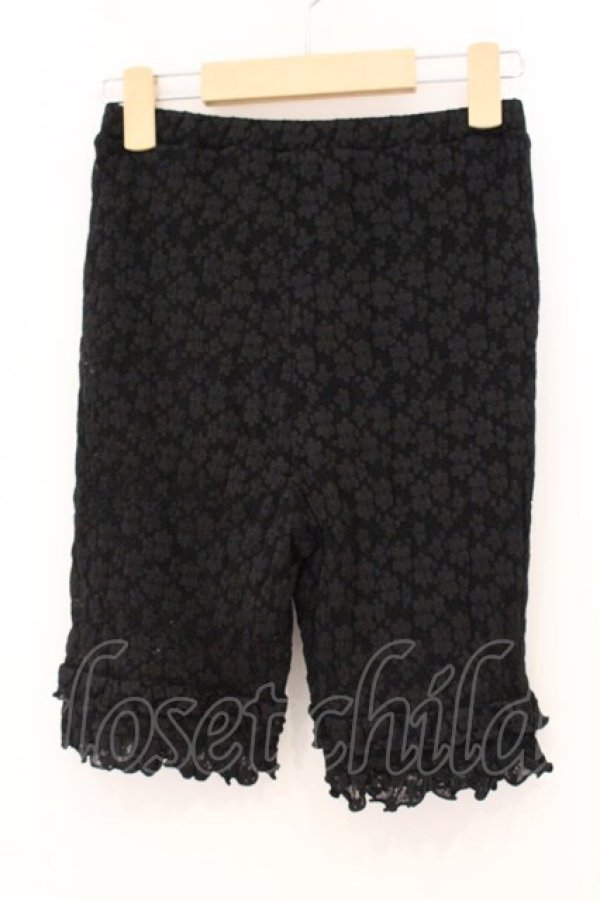 画像1: merry jenny / フリルレースバイカーショーツ F クロ O-26-04-02-060-LO-PA-OW-OS (1)