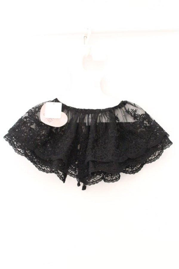 画像3: m petit by misako / AMレース付け襟  クロ O-26-04-02-062-LO-ZA-IG-OS (3)