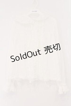 画像: PINK HOUSE / うさぎの耳フード付きローンブラウス  シロ O-26-04-02-066-LO-BL-OW-OS