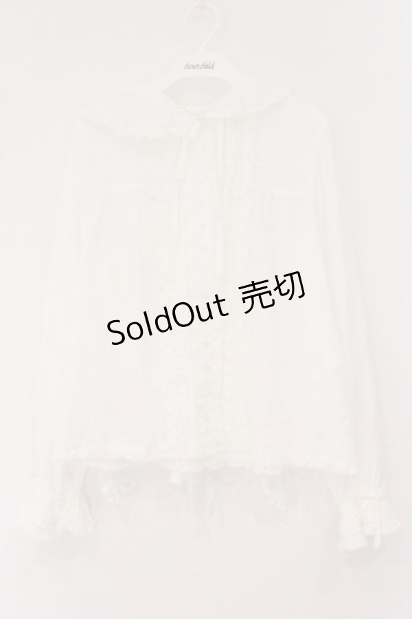 画像1: PINK HOUSE / うさぎの耳フード付きローンブラウス  シロ O-26-04-02-066-LO-BL-OW-OS (1)