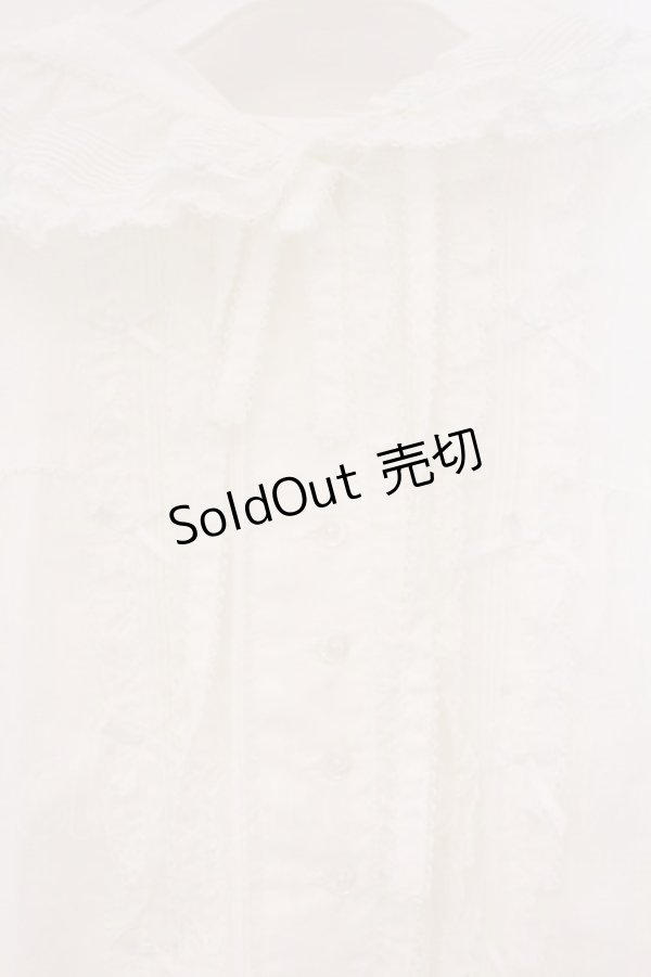 画像2: PINK HOUSE / うさぎの耳フード付きローンブラウス  シロ O-26-04-02-066-LO-BL-OW-OS (2)