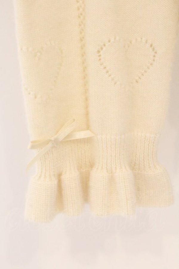 画像3: PINK HOUSE / ハート透かし柄タートルニット  アイボリー O-26-04-02-068-LO-TO-OW-OS (3)