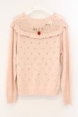 画像5: PINK HOUSE / テディ＆ローズモチーフヨークニットカーディガン  ピンク O-26-04-02-069-LO-TO-OW-OS (5)
