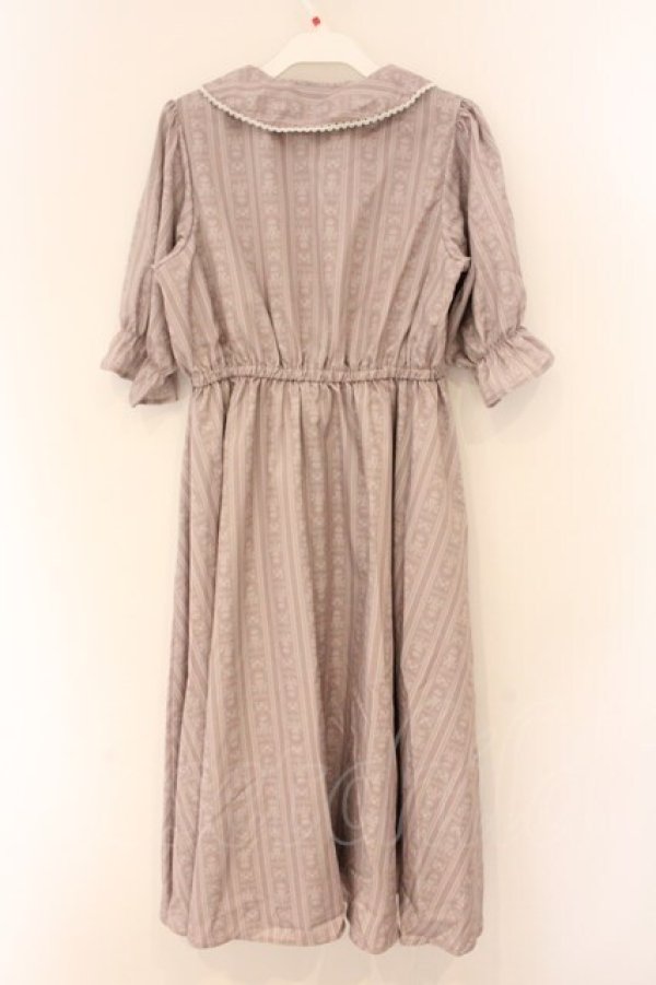 画像3: m petit by misako / NINA'sコラボワンピース M ブラウン O-26-04-02-071-LO-OP-OW-OS (3)