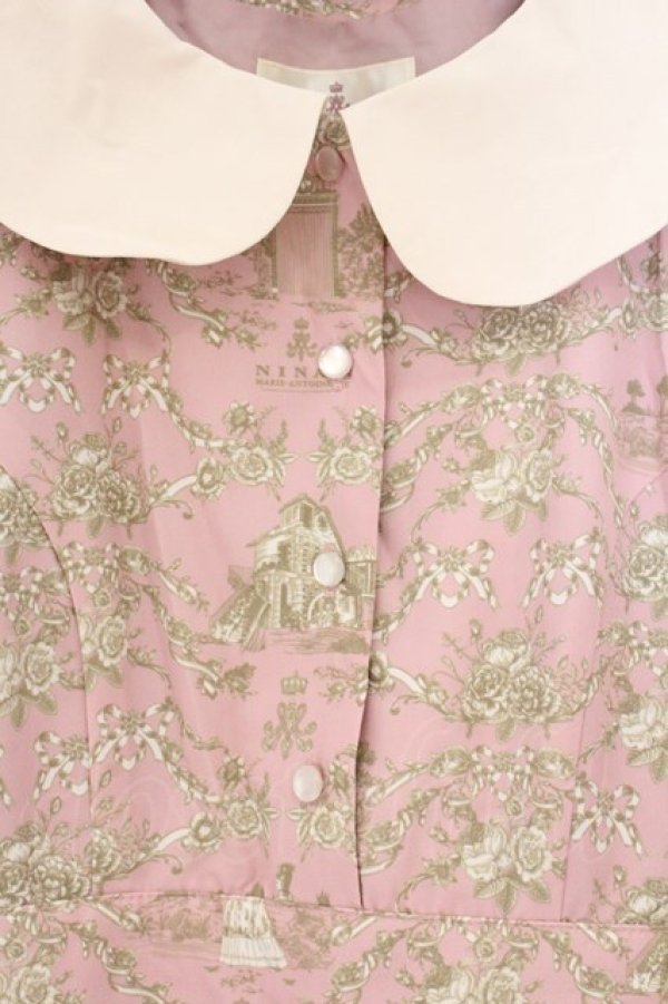 画像2: m petit by misako / NINA’Sコラボトワルドジュイワンピース M ピンク O-26-04-02-073-LO-OP-OW-OS (2)