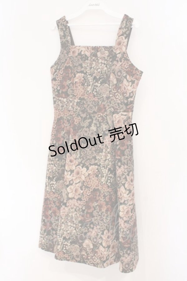 画像1: an another angelus / ゴブランフレアーワンピース  クロ×ベージュ O-26-04-02-012-CA-OP-IG-OS (1)