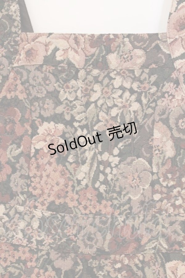 画像2: an another angelus / ゴブランフレアーワンピース  クロ×ベージュ O-26-04-02-012-CA-OP-IG-OS (2)