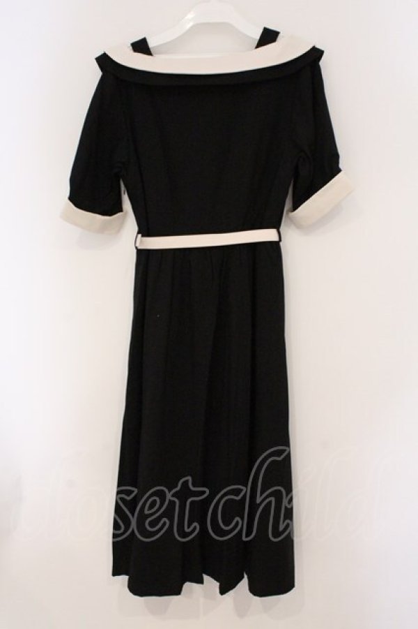 画像3: an another angelus / オフショルバイカラーワンピース  クロ×ベージュ O-26-04-02-016-CA-OP-IG-OS (3)