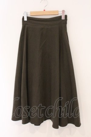 画像: an another angelus / ローズアンティークベルト付きフレアースカート  カーキグリーン O-26-04-02-019-CA-SK-IG-OS