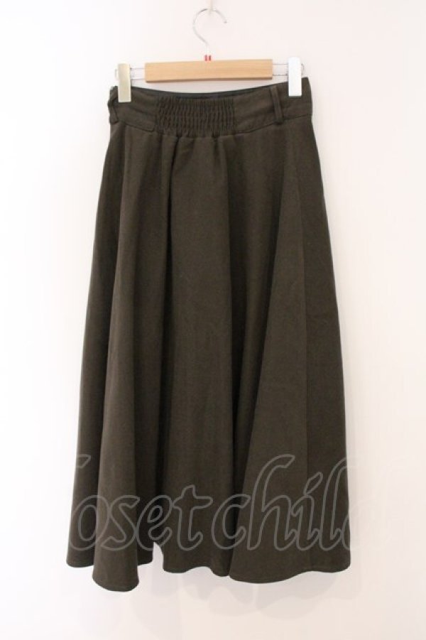 画像3: an another angelus / ローズアンティークベルト付きフレアースカート  カーキグリーン O-26-04-02-019-CA-SK-IG-OS (3)