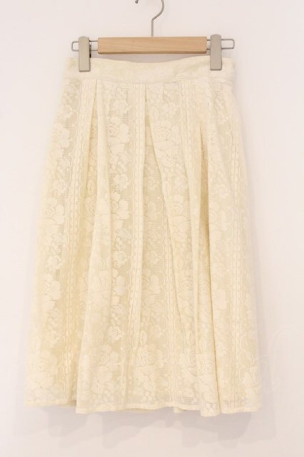 画像1: an another angelus / テーブルクロス風レースタックスカート  アイボリー O-26-04-02-021-CA-SK-IG-OS (1)