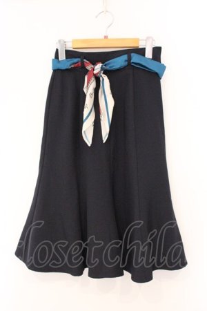 画像: an another angelus / マリンスカーフ付きマーメイドスカート  クロ O-26-04-02-022-CA-SK-IG-OS