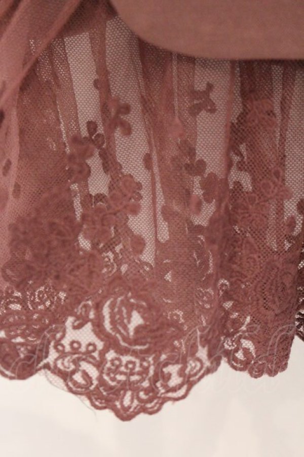 画像2: an another angelus / レースレイヤードタイトスカート  ピンク O-26-04-02-026-CA-SK-IG-OS (2)