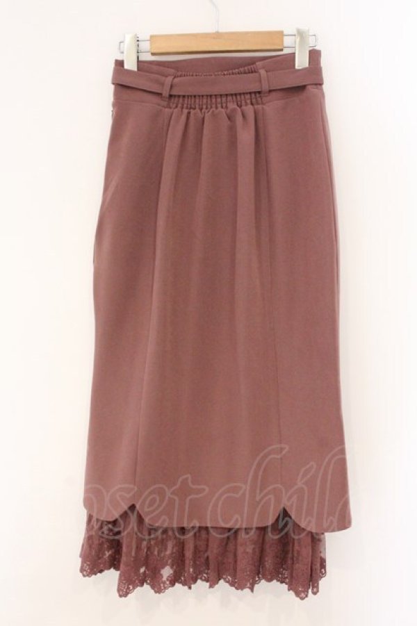 画像3: an another angelus / レースレイヤードタイトスカート  ピンク O-26-04-02-026-CA-SK-IG-OS (3)