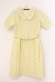 画像1: an another angelus / ジャガードパイピング使いワンピース  イエロー O-26-04-02-029-CA-OP-IG-OS (1)