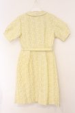 画像3: an another angelus / ジャガードパイピング使いワンピース  イエロー O-26-04-02-029-CA-OP-IG-OS (3)