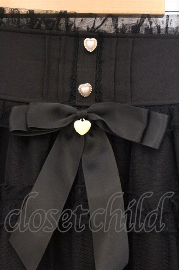 画像2: LIZ LISA / ボリュームティアードスカパン 0 クロ O-26-04-04-038-LO-SK-OW-OS (2)