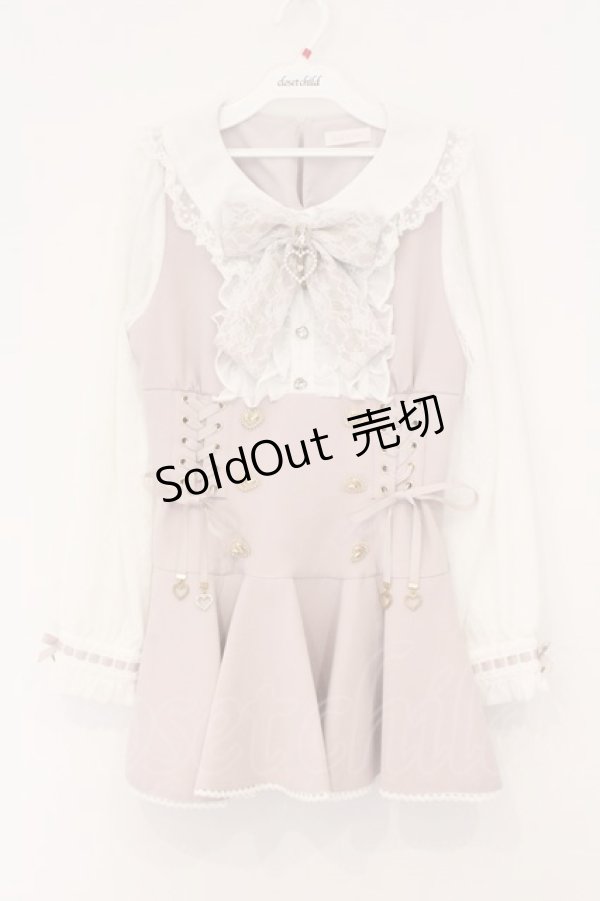 画像1: LIZ LISA / フリルリボンセットアップ 0 ピンク O-26-04-04-039-LO-OP-OW-OS (1)