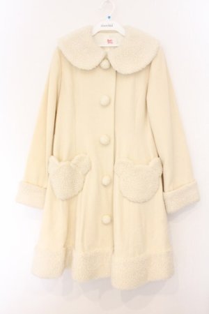 画像: Angelic Pretty / くまちゃんコート  アイボリー O-26-04-04-044-AP-CO-OW-OS