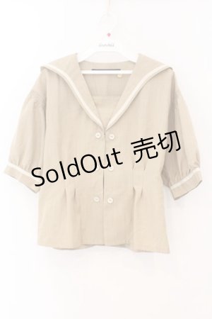 画像: an another angelus / ダブル釦セーラージャケット F ベージュ O-26-04-04-047-CA-BL-OW-OS